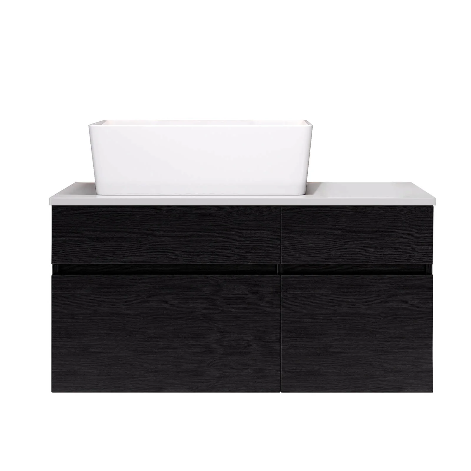 32" Left Offset Vessel Sink Bathroom Vanity with Countertop - Image 6