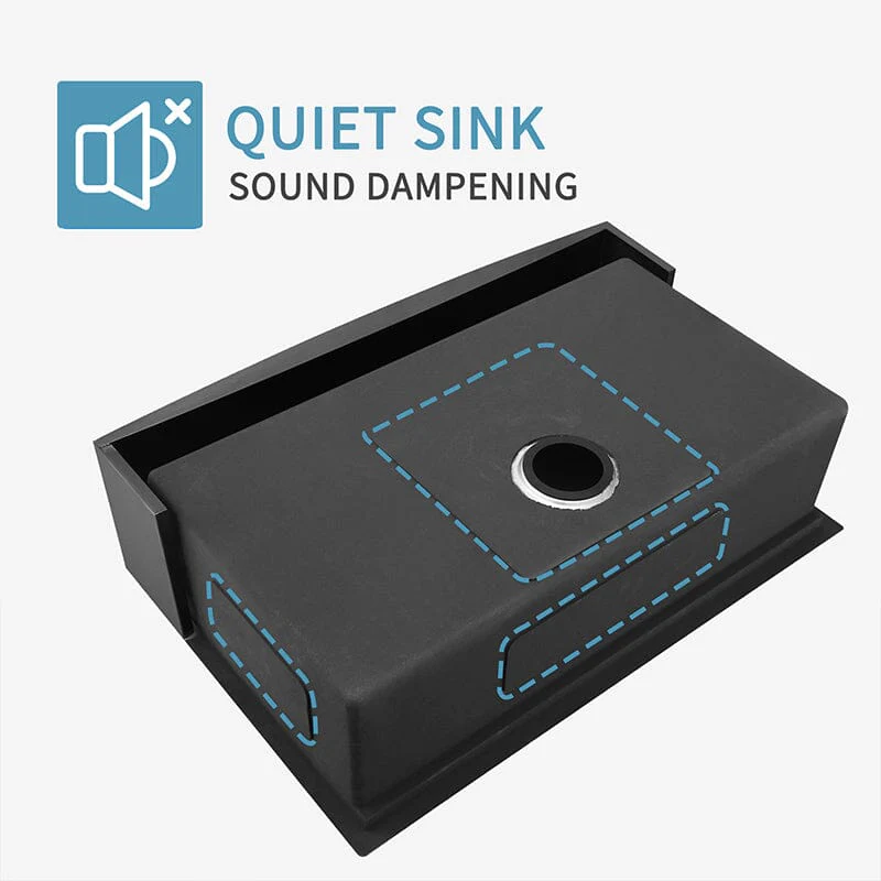 33'' x 22'' Farmhouse Single Bowl Stainless Steel Workstation Kitchen Sink 18 Gauge - Image 7