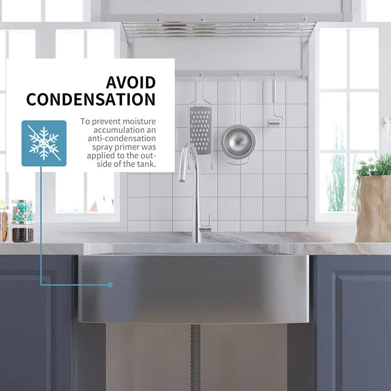 33'' x 22'' Farmhouse Single Bowl Stainless Steel Workstation Kitchen Sink 18 Gauge - Image 9