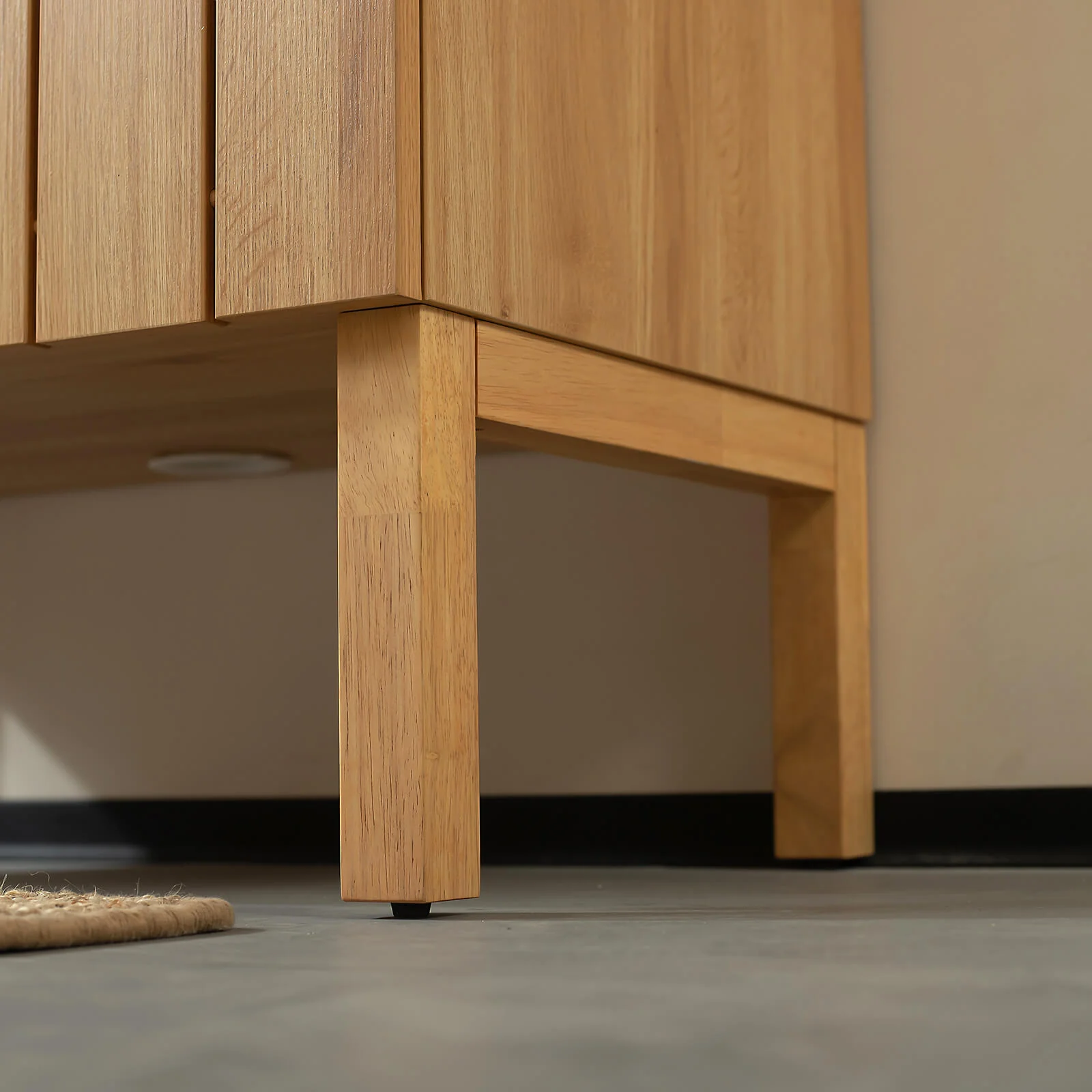 36" Freestanding Bathroom Vanity with Natural Wood-Grain Panels - Image 7