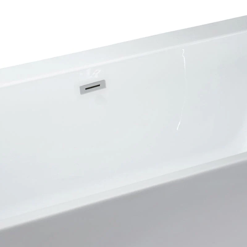 55'' Acrylic Rectangular Freestanding Soaking Bathtub - Image 7