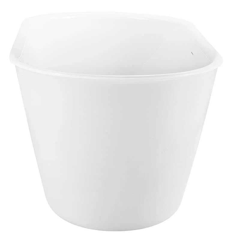 Mokleba 59'' Acrylic Double Ended Flat Freestanding Soaking Tub - Image 11