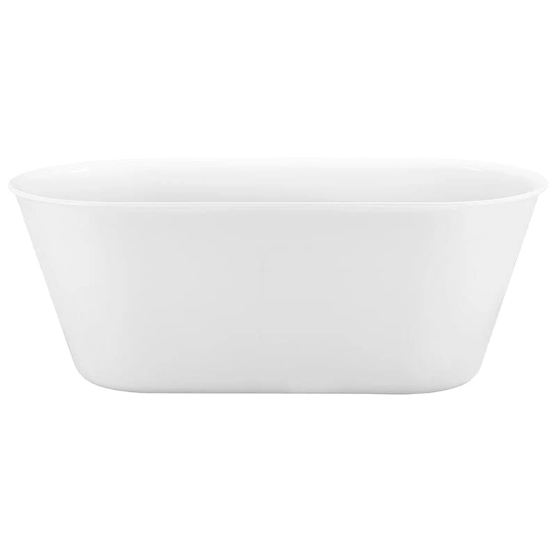 Mokleba 59'' Acrylic Double Ended Flat Freestanding Soaking Tub - Image 9