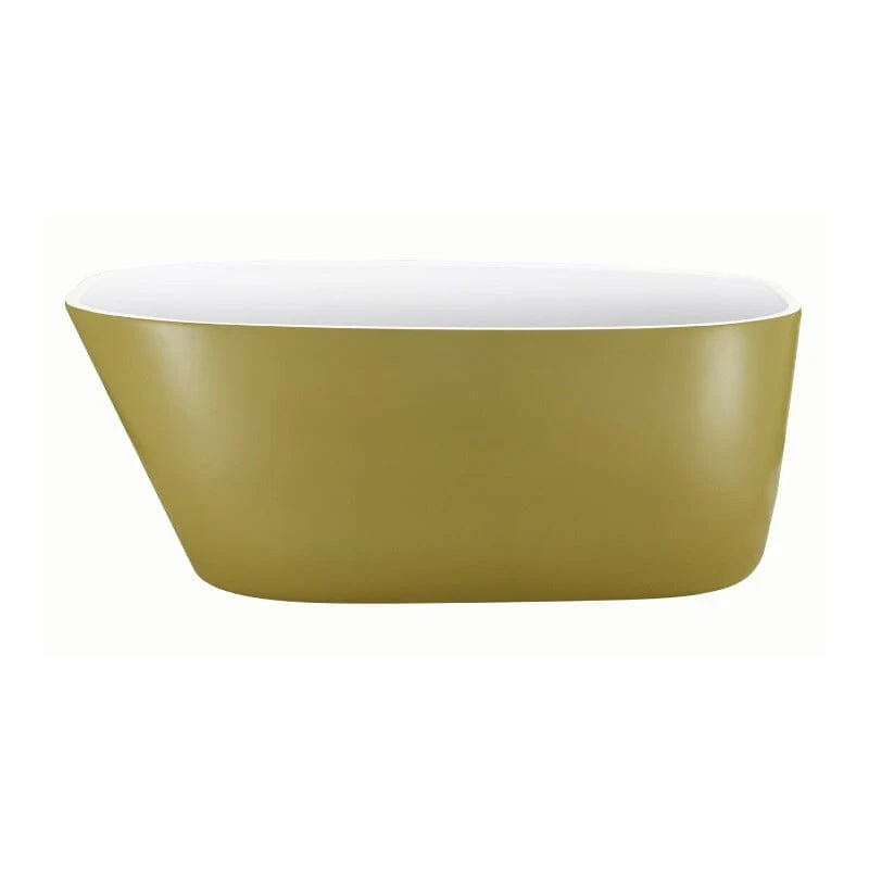 Mokleba 59" Acrylic Egg Shape Free Standing Tub for Bathroom - Image 18