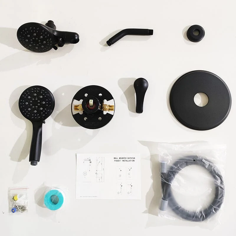 6 Spray Mode Dual Rain & Handheld Shower Heads Combo with Hose - Image 13