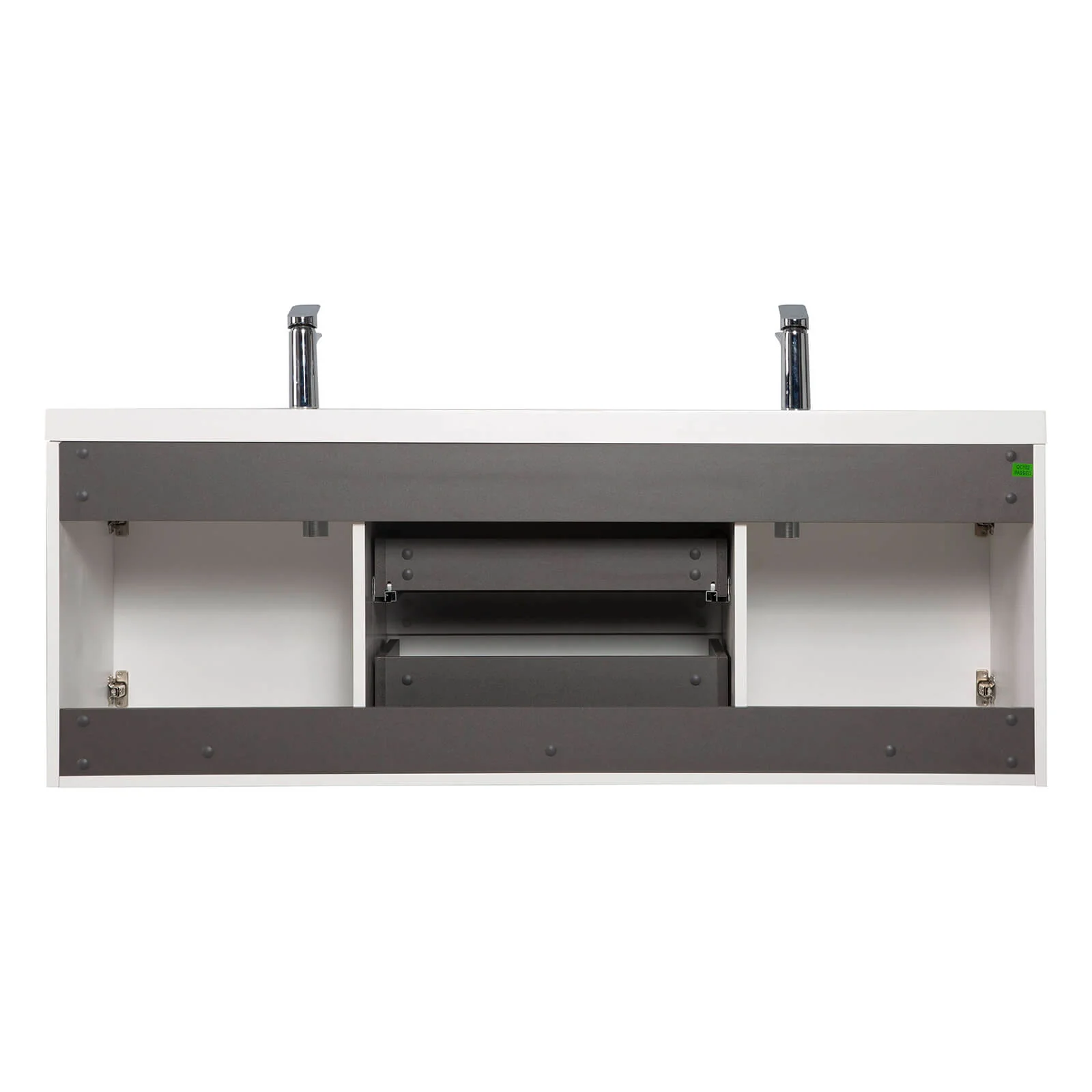 60" Double Sink Bathroom Vanity with Soft-Close Drawers - Image 9