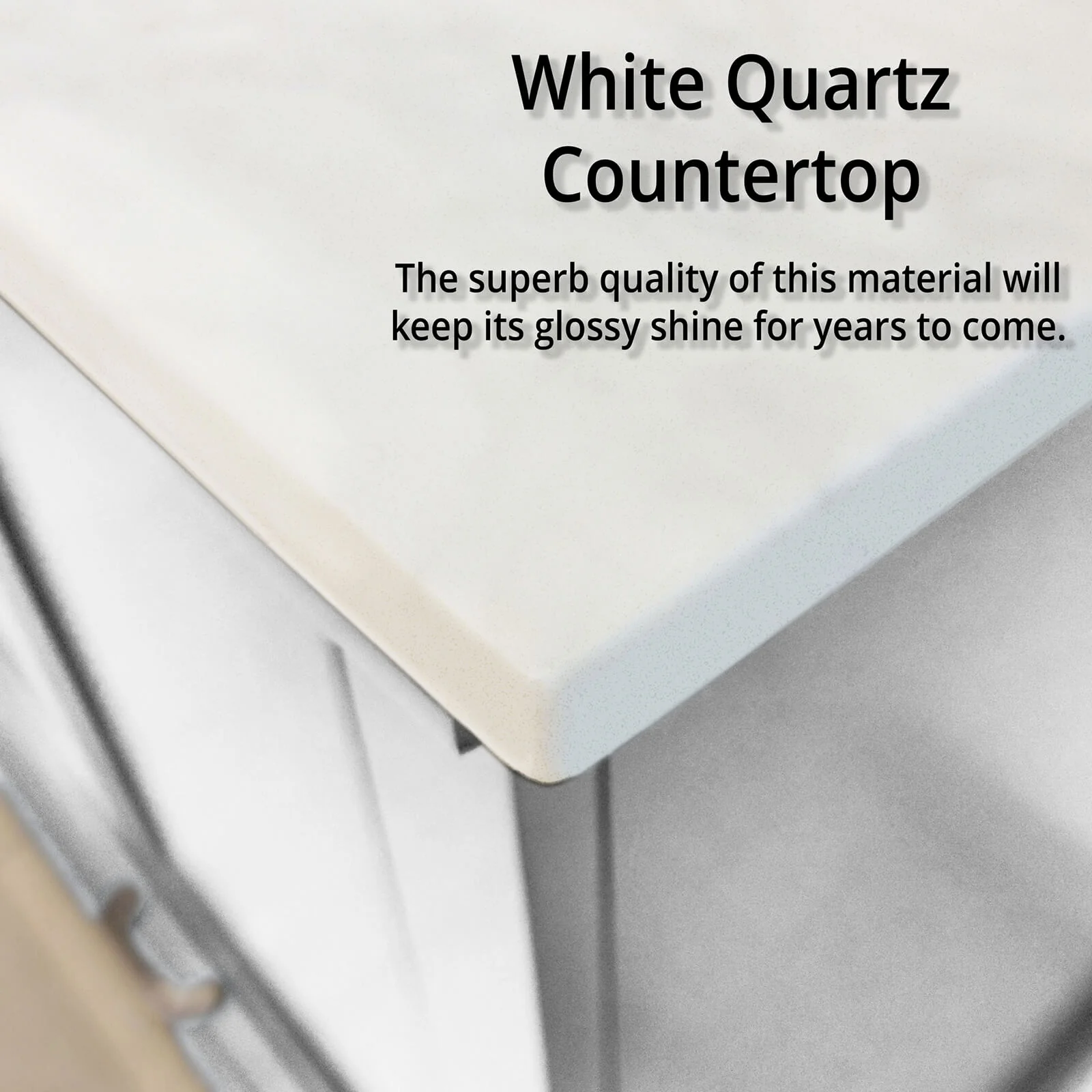 60" Rectangular Undermount Sink White Bathroom Vanity - Image 5