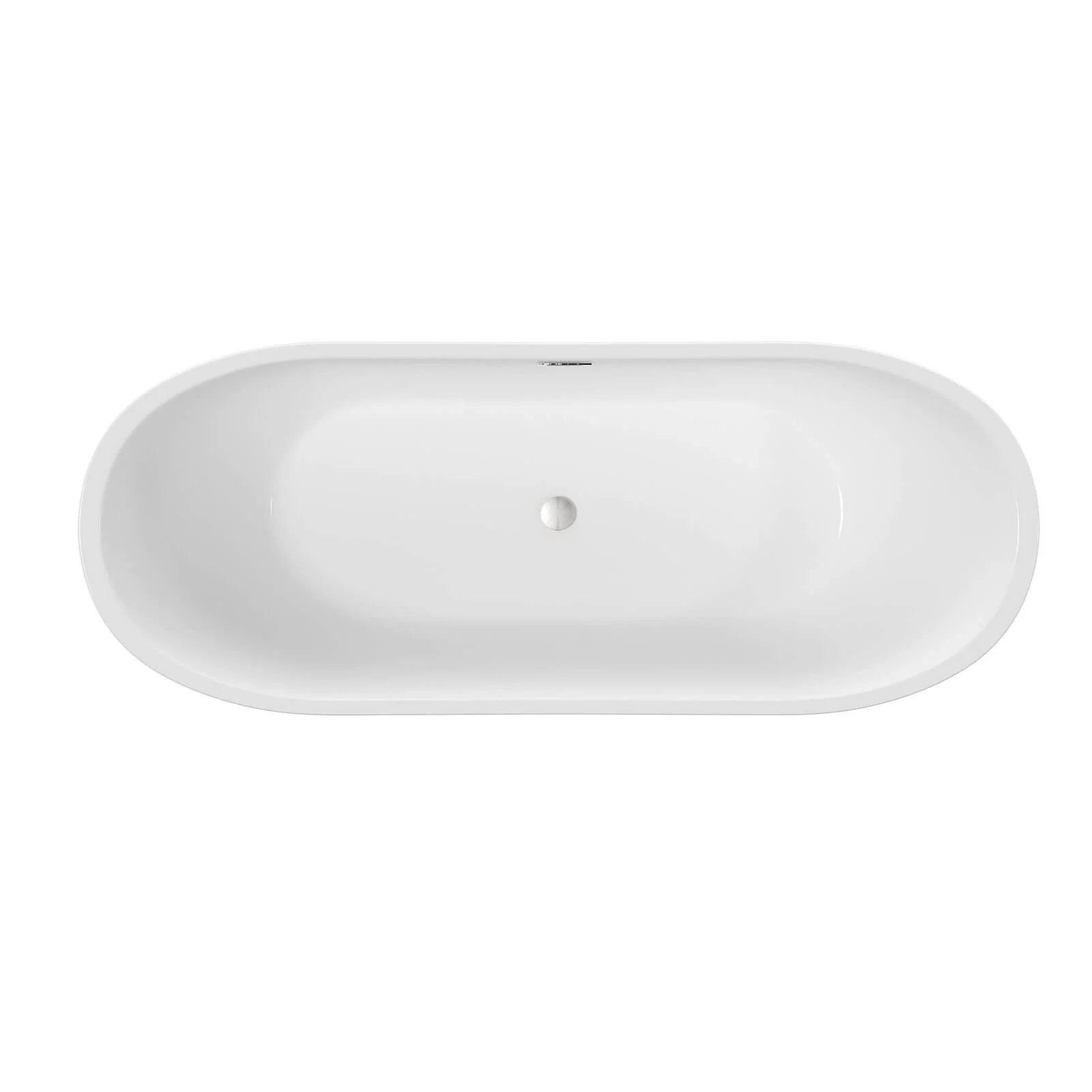 67" Diamond Texture Design Acrylic Bathtub - Image 5