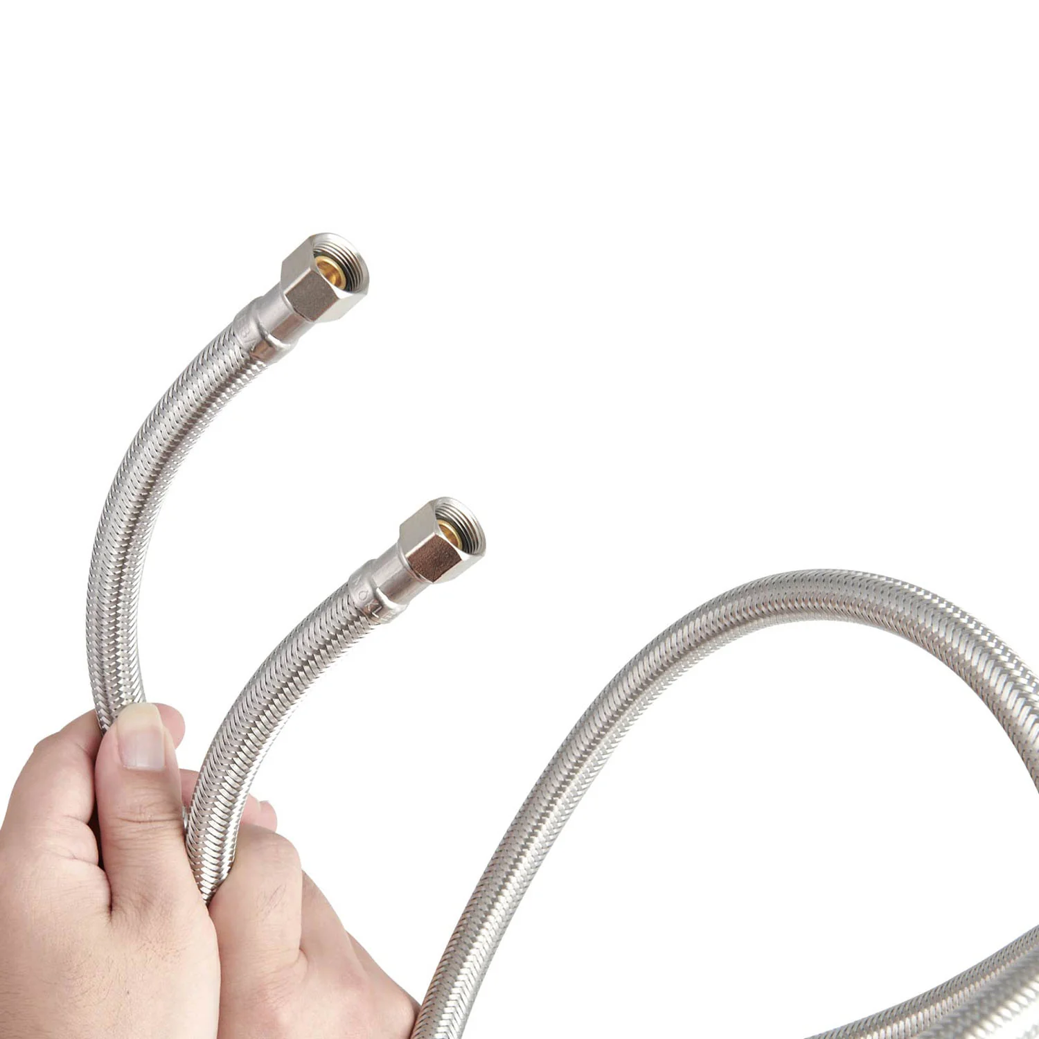 6FT Stainless Steel Dishwasher Supply Line with 3/8" Brass Compression Connections - Image 7