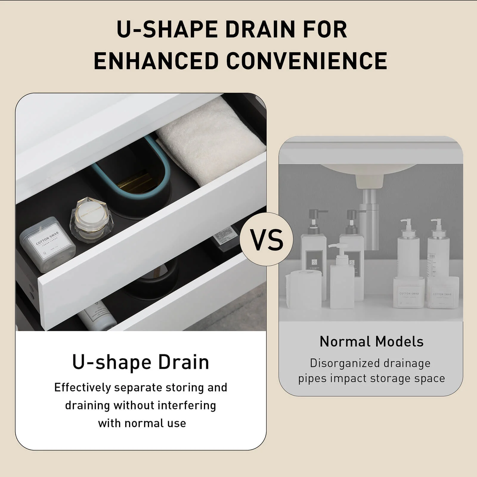 70" Luxurious Double-Sink Vanity with Gold Accent Design - Image 5