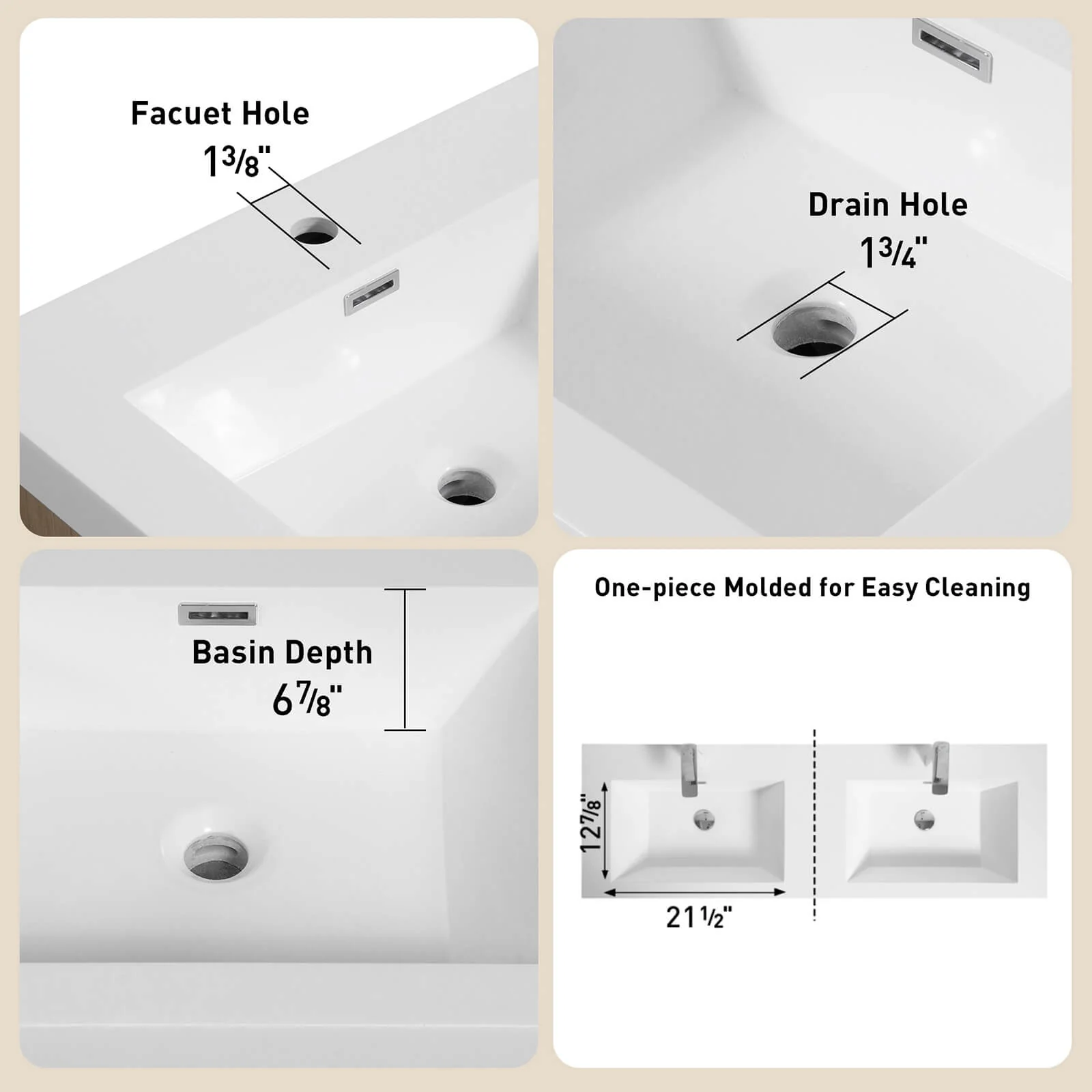 70" Luxurious Double-Sink Vanity with Gold Accent Design - Image 8