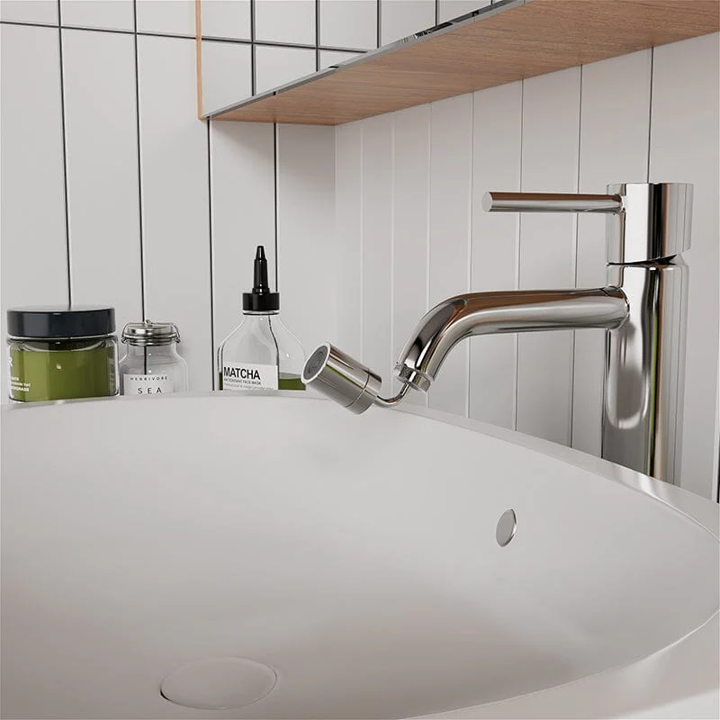 360° Rotating Faucet Extender Dual Function Splash Proof Bathroom Sink Faucet Aerator - Image 5