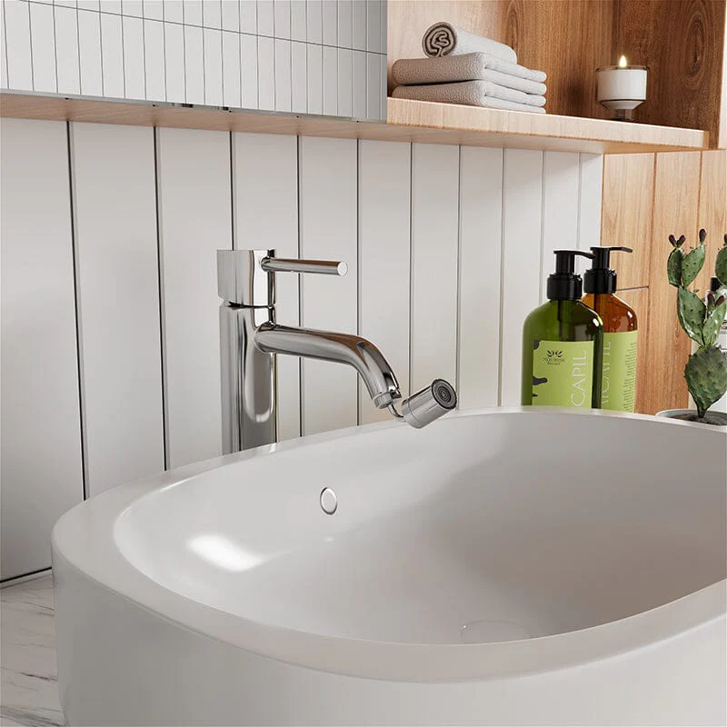 360° Rotating Faucet Extender Dual Function Splash Proof Bathroom Sink Faucet Aerator - Image 7