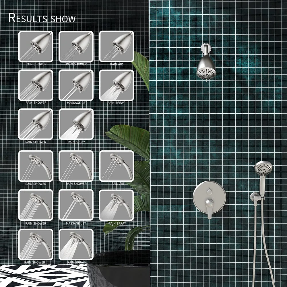 8 Spray Filtered Shower Head and Hand Shower for Small Bathroom - Image 24