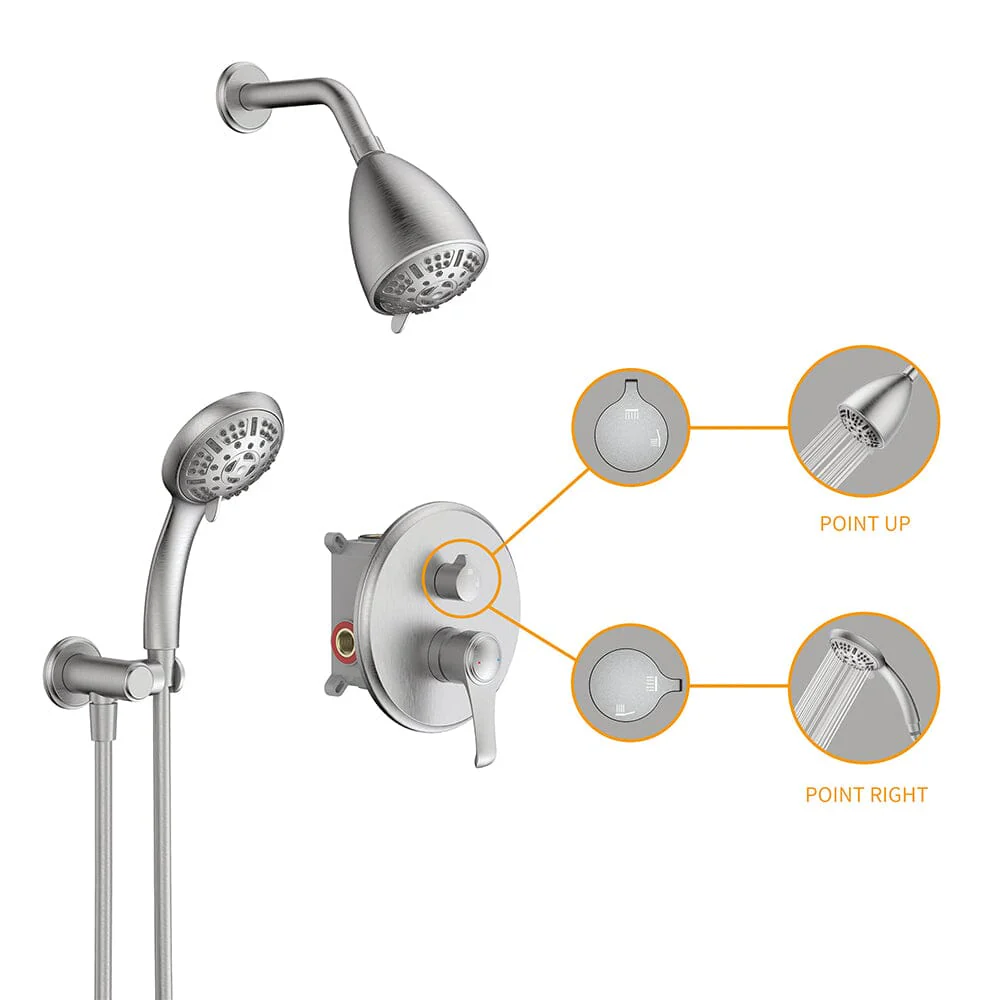 8 Spray Filtered Shower Head and Hand Shower for Small Bathroom - Image 26