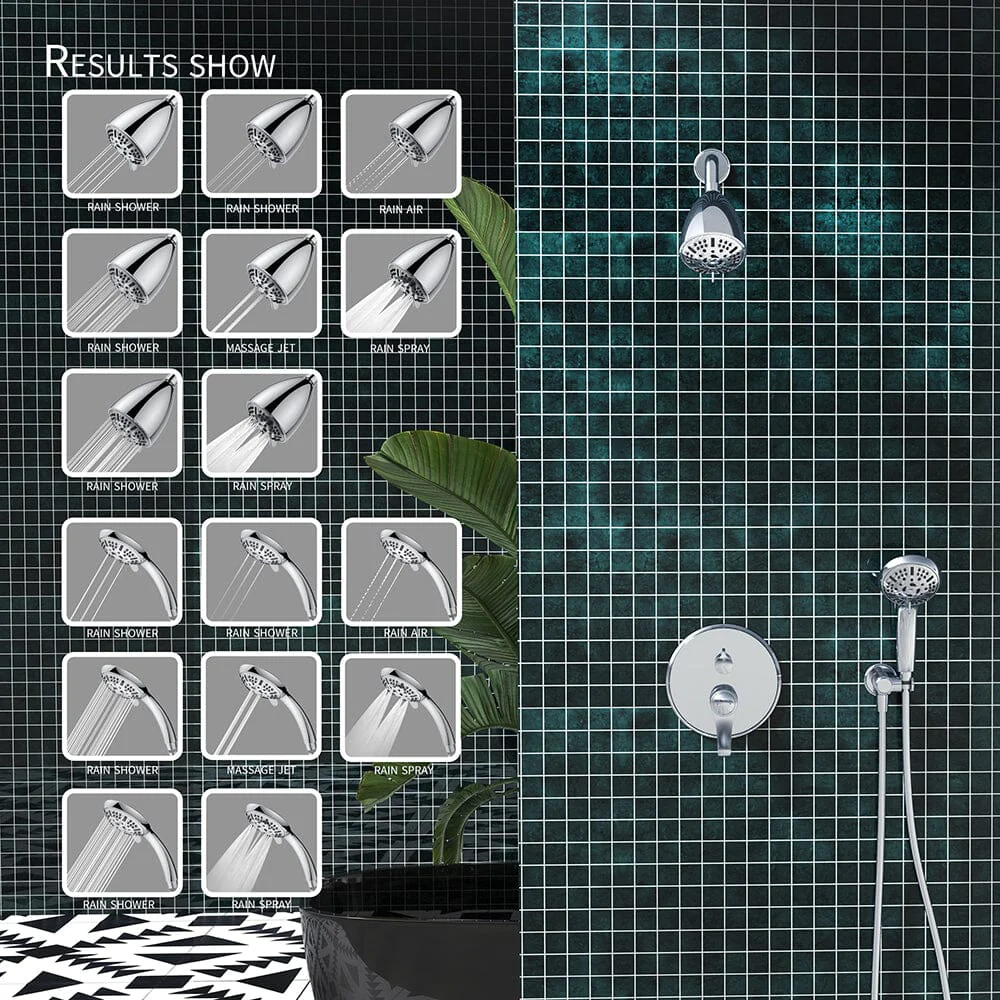 8 Spray Filtered Shower Head and Hand Shower for Small Bathroom - Image 40