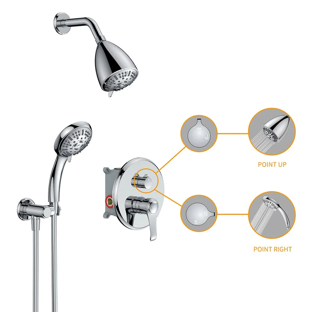 8 Spray Filtered Shower Head and Hand Shower for Small Bathroom - Image 41