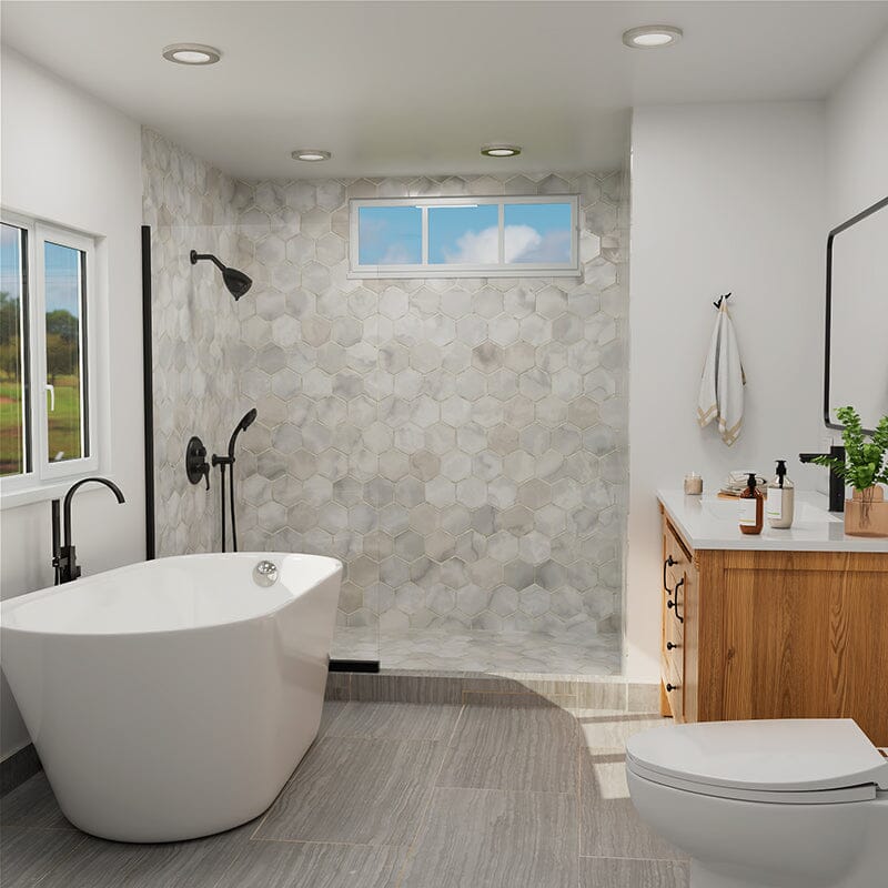 8 Spray Filtered Shower Head and Hand Shower for Small Bathroom - Image 5