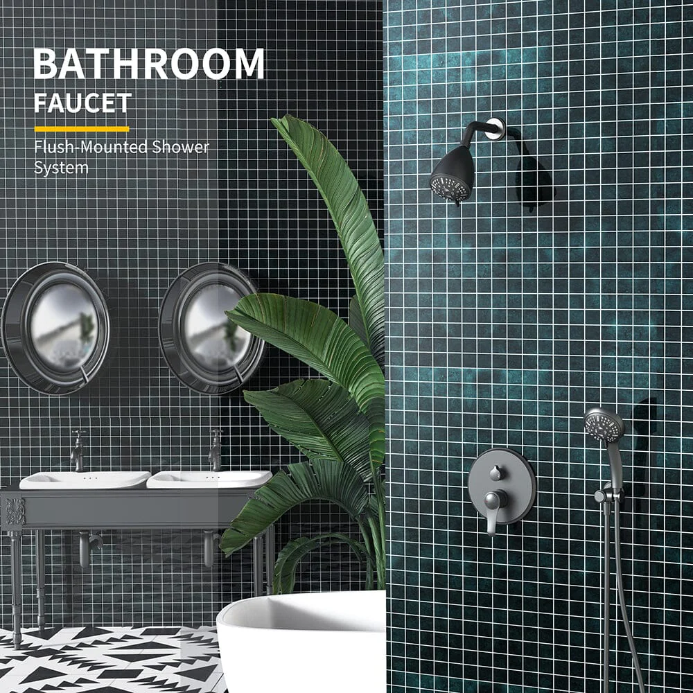 8 Spray Filtered Shower Head and Hand Shower for Small Bathroom - Image 7