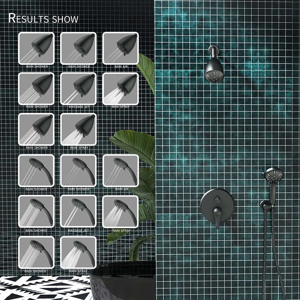 8 Spray Filtered Shower Head and Hand Shower for Small Bathroom - Image 8