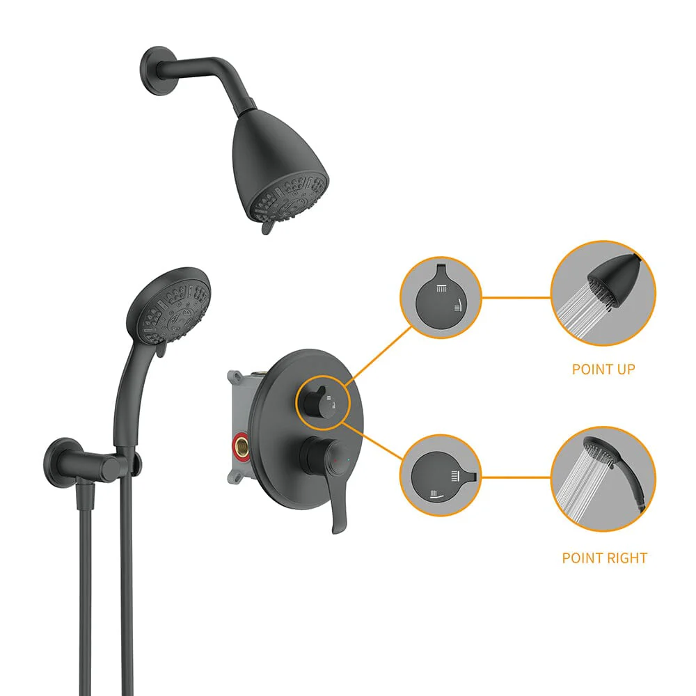 8 Spray Filtered Shower Head and Hand Shower for Small Bathroom - Image 9