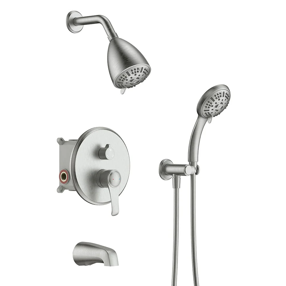 8 Spray Filtered Shower Head and Hand Shower & Tub Spout Combo Set - Image 13