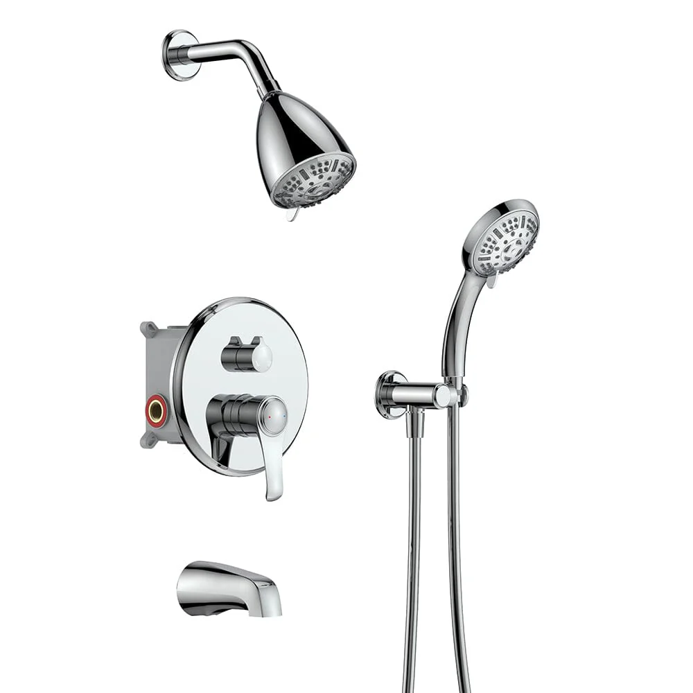 8 Spray Filtered Shower Head and Hand Shower & Tub Spout Combo Set - Image 25