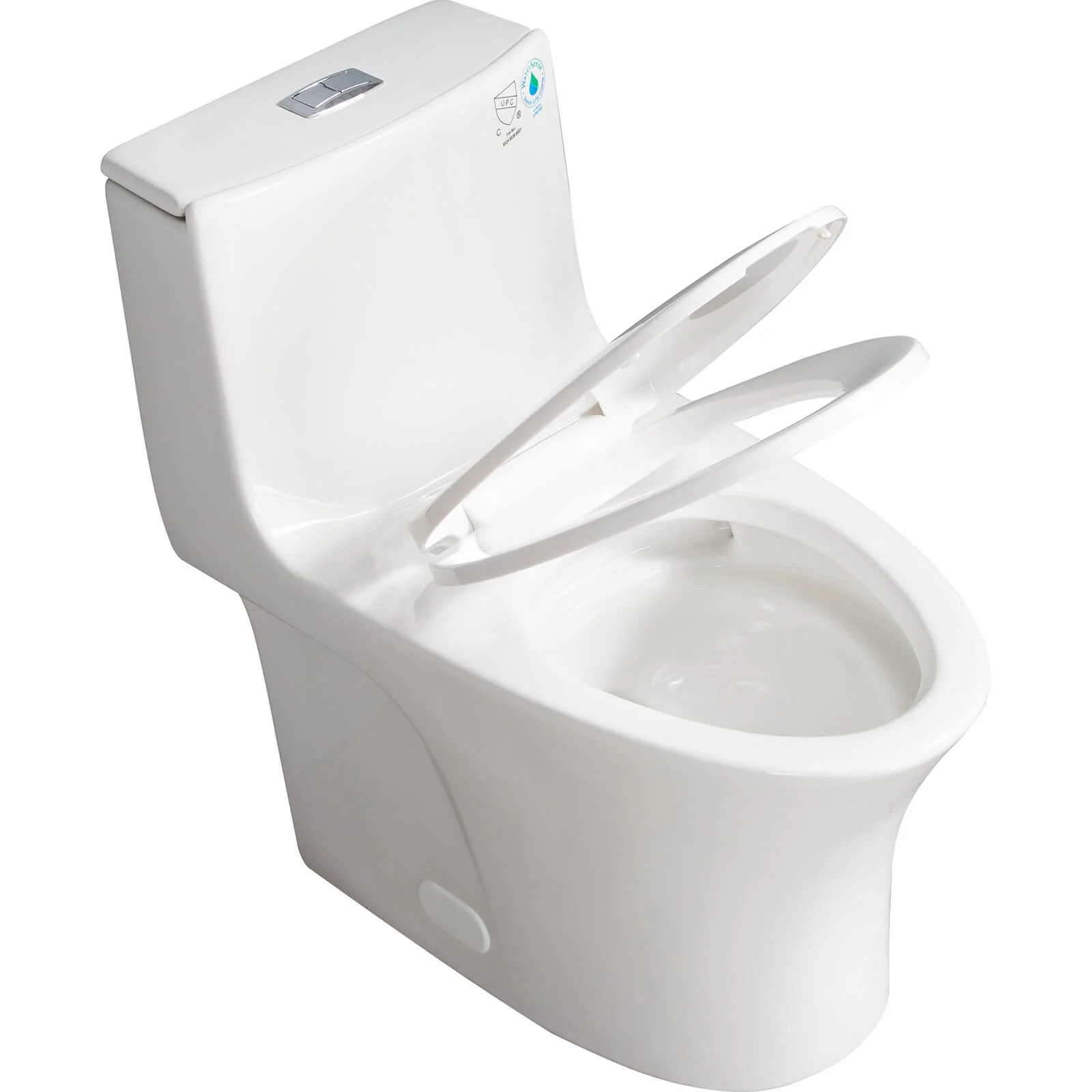 ADA Height Dual-Flush Ceramic One-Piece Toilet - Image 7