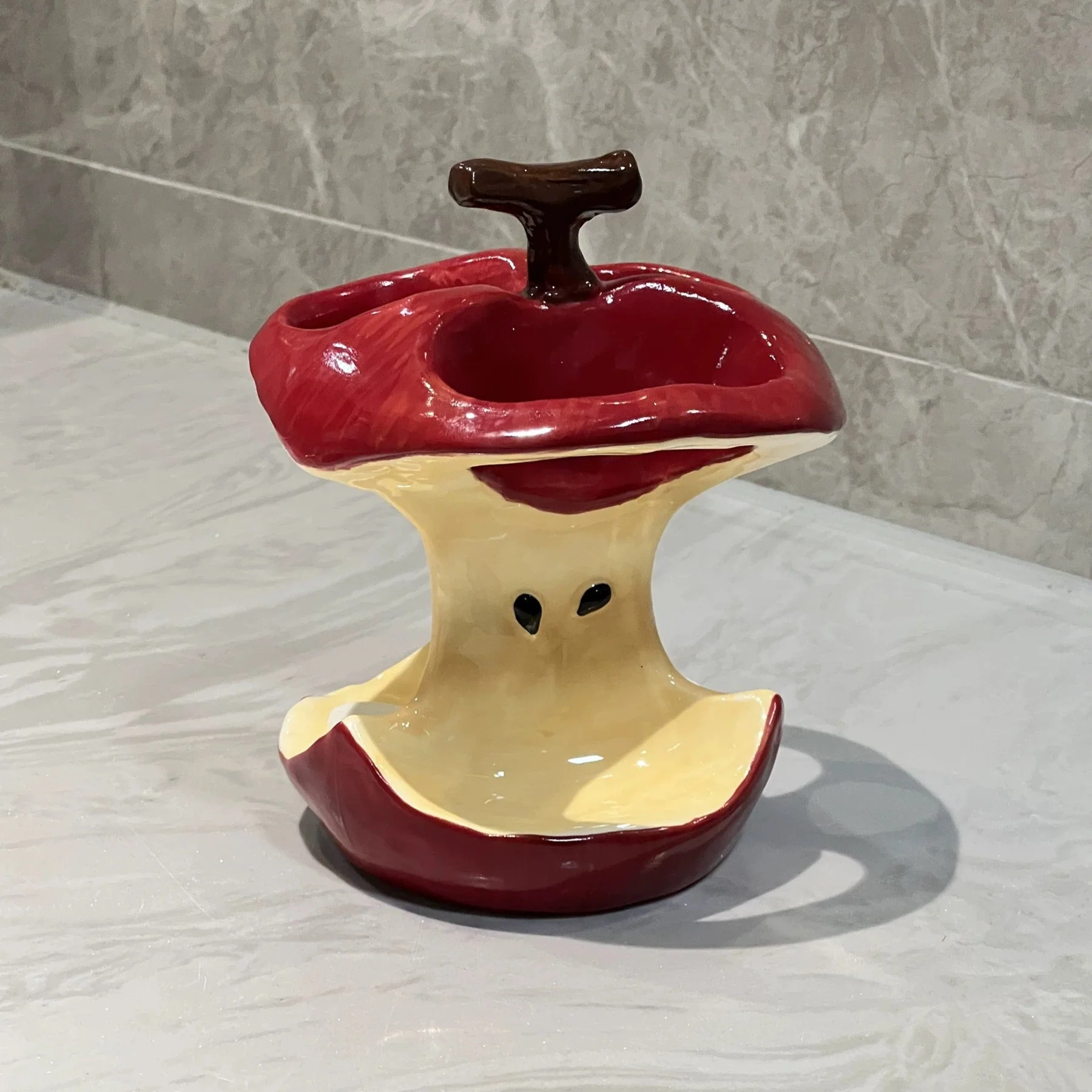 Apple Core Toothbrush Holder for Bathroom Storage - Image 6