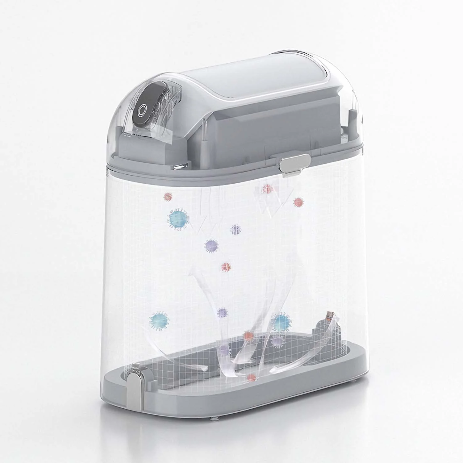 Bathroom Automatic Trash Can with Large Capacity Waste Bin - Image 4