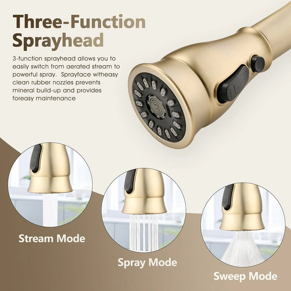 Giving Tree Bridge Kitchen Faucet with Pull-Down Sprayhead in Spot - Image 13