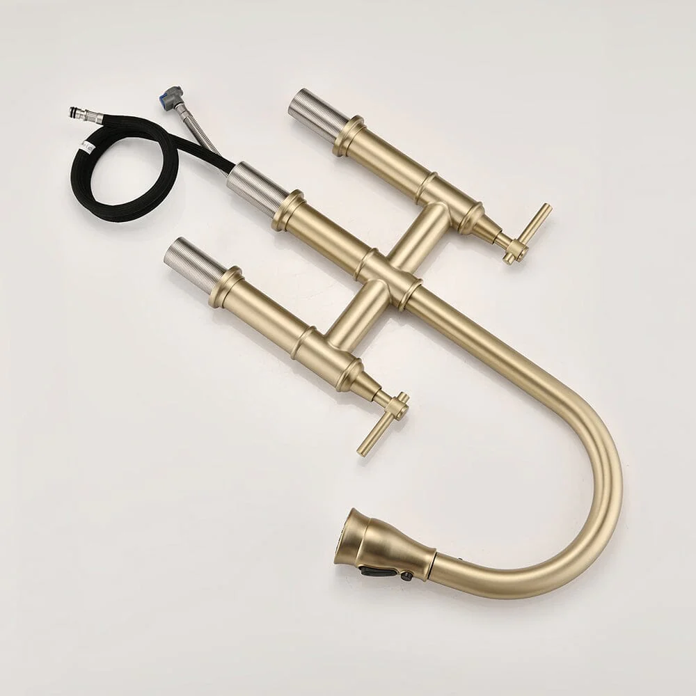 Giving Tree Bridge Kitchen Faucet with Pull-Down Sprayhead in Spot - Image 17