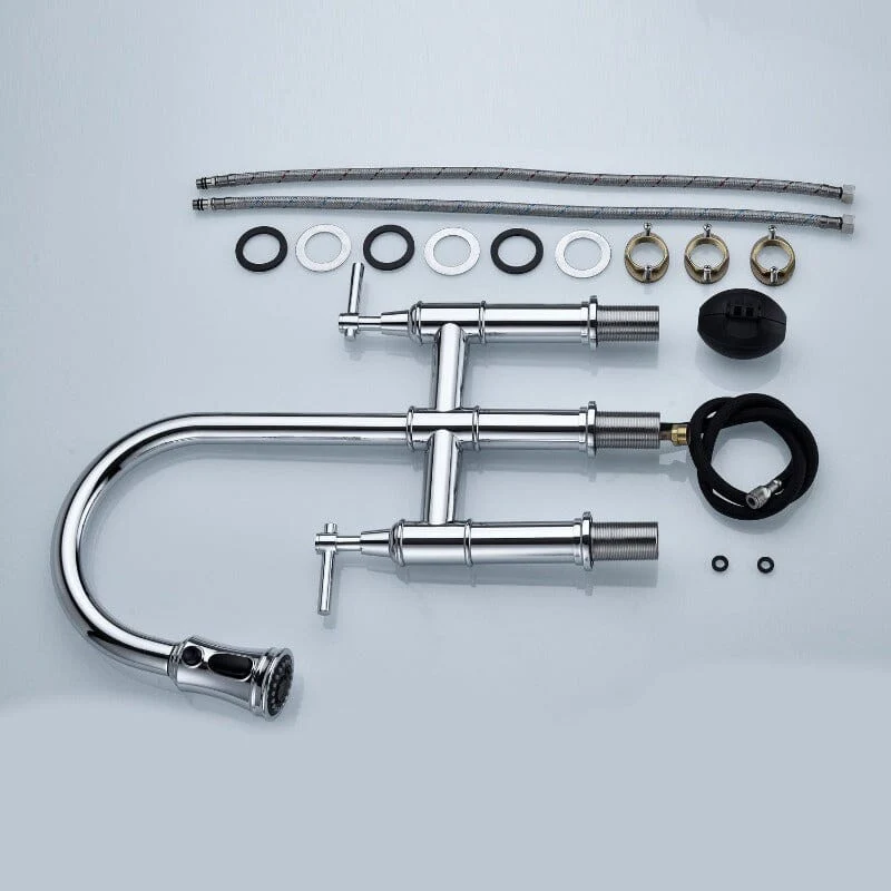 Giving Tree Bridge Kitchen Faucet with Pull-Down Sprayhead in Spot - Image 38