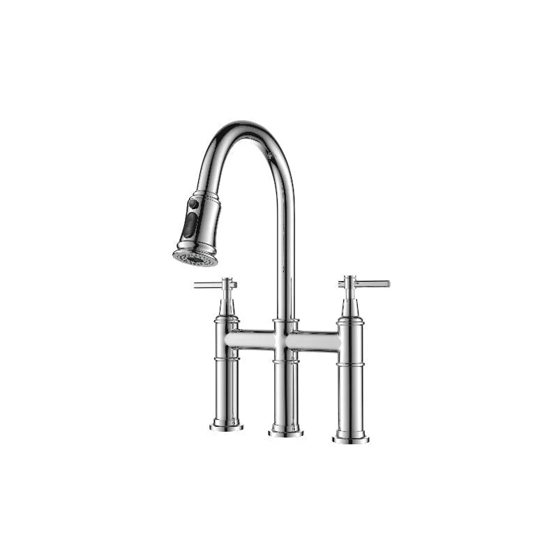 Giving Tree Bridge Kitchen Faucet with Pull-Down Sprayhead in Spot - Image 39