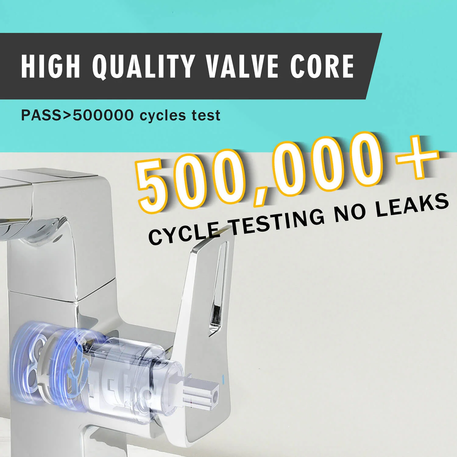 Chrome Single Hole Pull-Down Bathroom Faucet with LED Temperature Display - Image 4