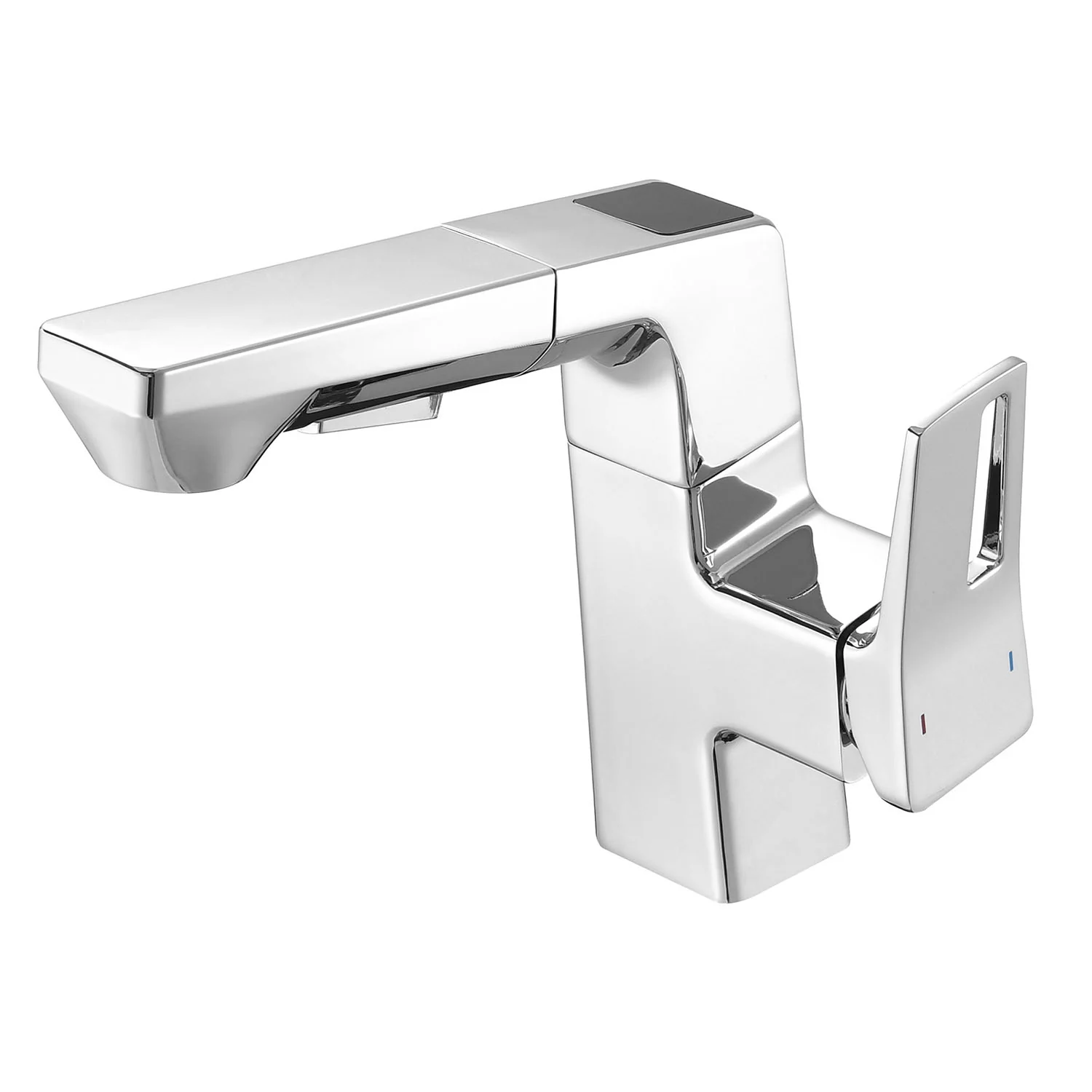 Chrome Single Hole Pull-Down Bathroom Faucet with LED Temperature Display - Image 7
