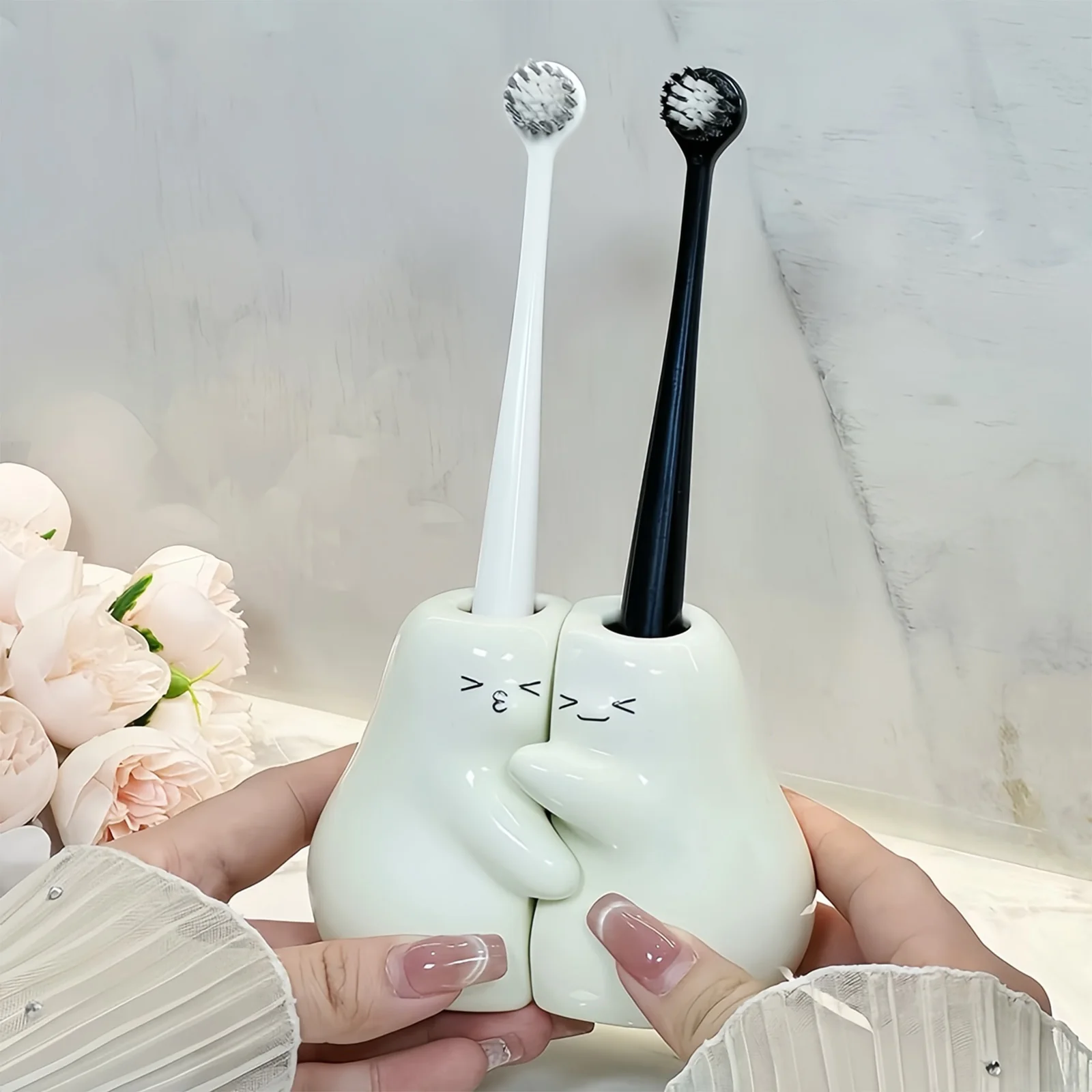 Cute Toothbrush Holder for Sweet Couples - Image 5