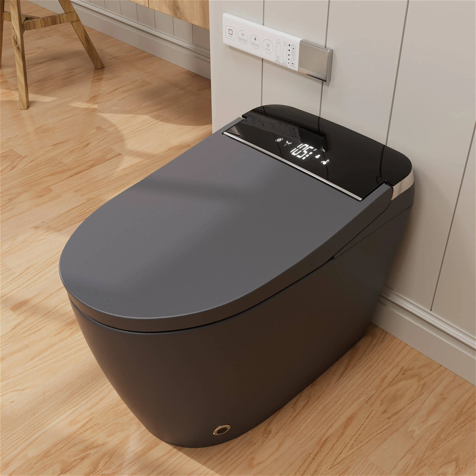 One Piece Smart Toilet with Bidet Built in, LED Night Light, Heated Seat, Warm Water - Image 12