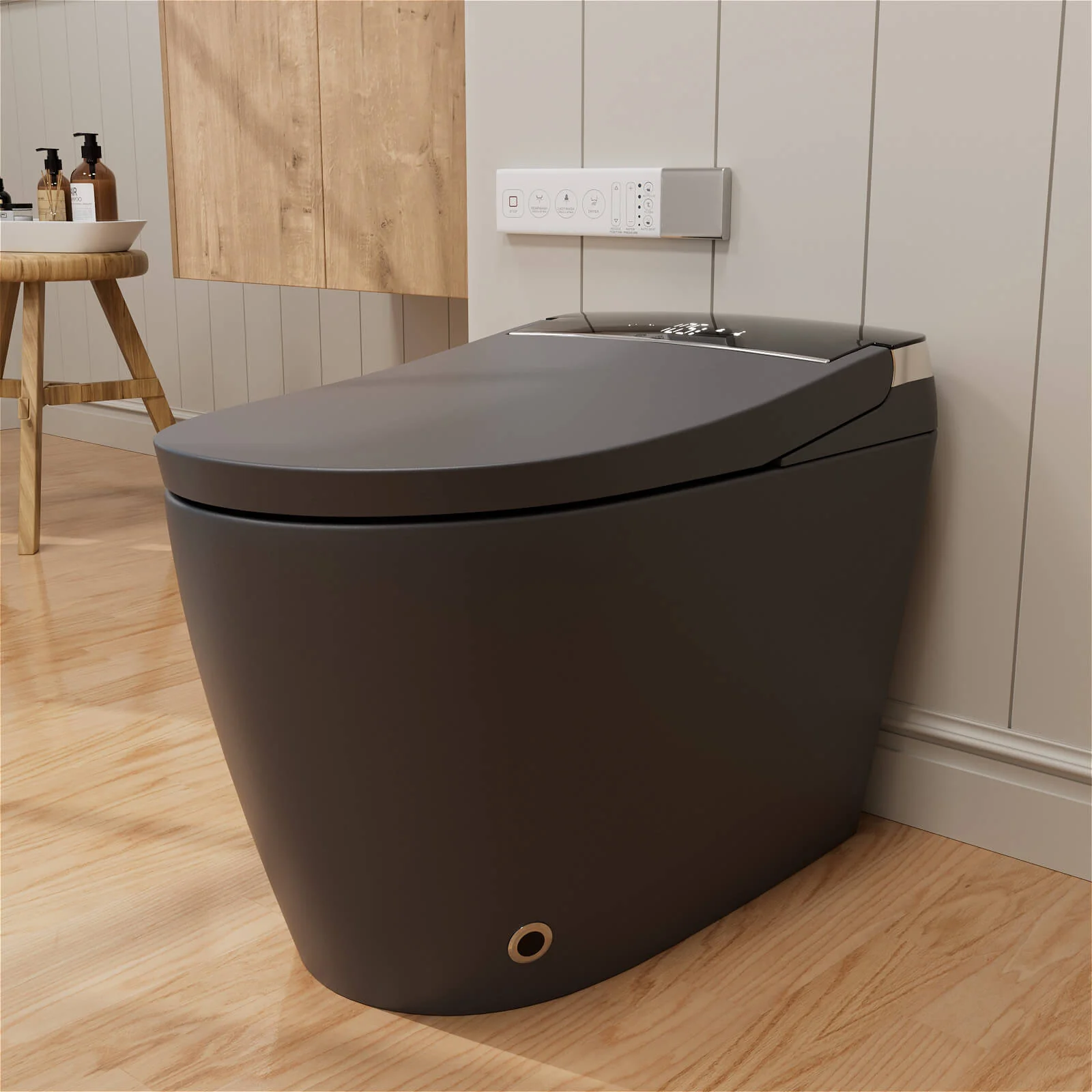 One Piece Smart Toilet with Bidet Built in, LED Night Light, Heated Seat, Warm Water - Image 14