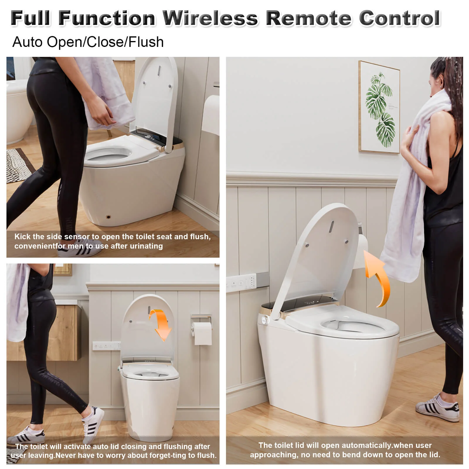 One Piece Smart Toilet with Bidet Built in, LED Night Light, Heated Seat, Warm Water - Image 28