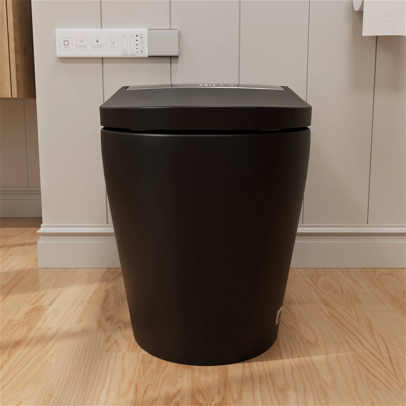 One Piece Smart Toilet with Bidet Built in, LED Night Light, Heated Seat, Warm Water - Image 3