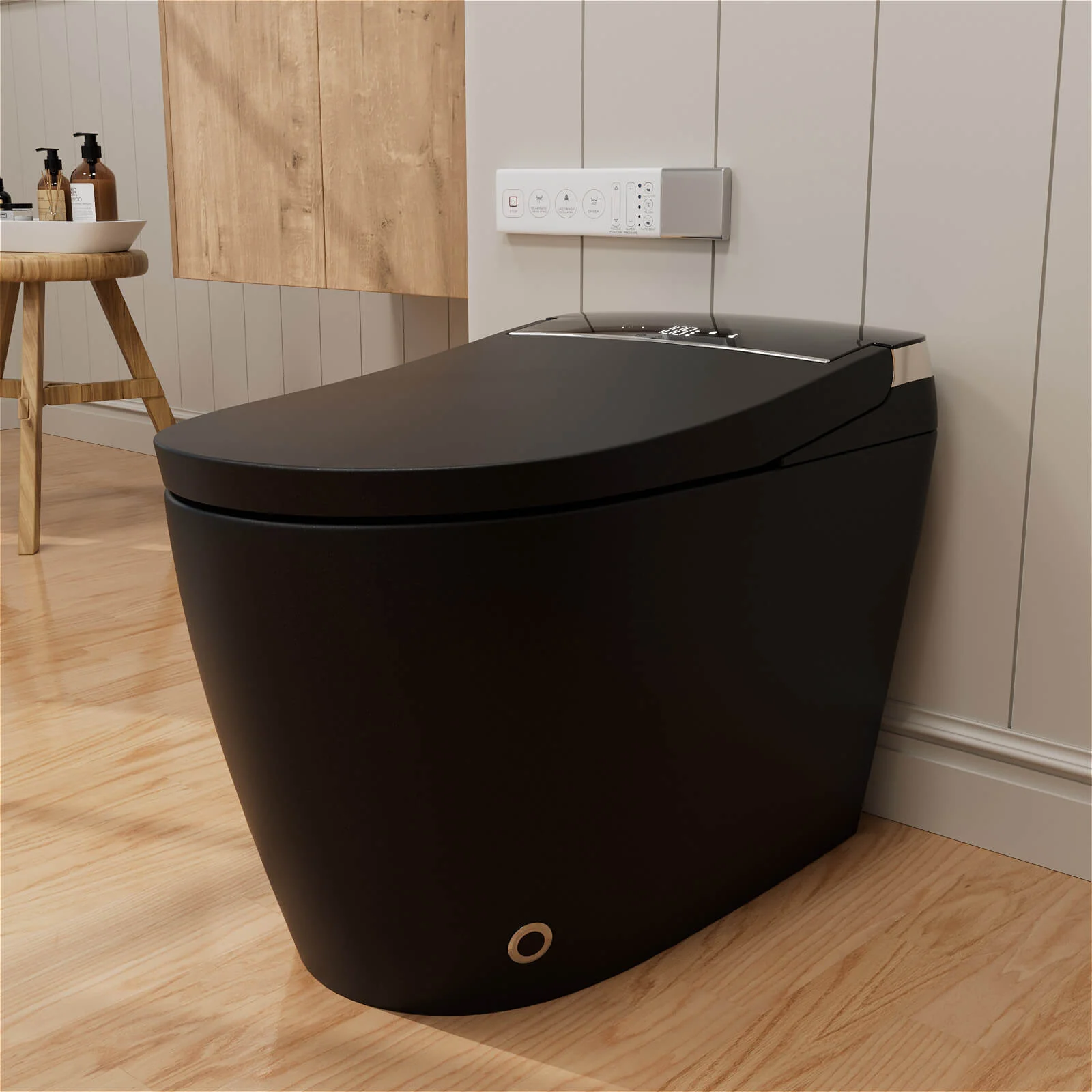 One Piece Smart Toilet with Bidet Built in, LED Night Light, Heated Seat, Warm Water - Image 4