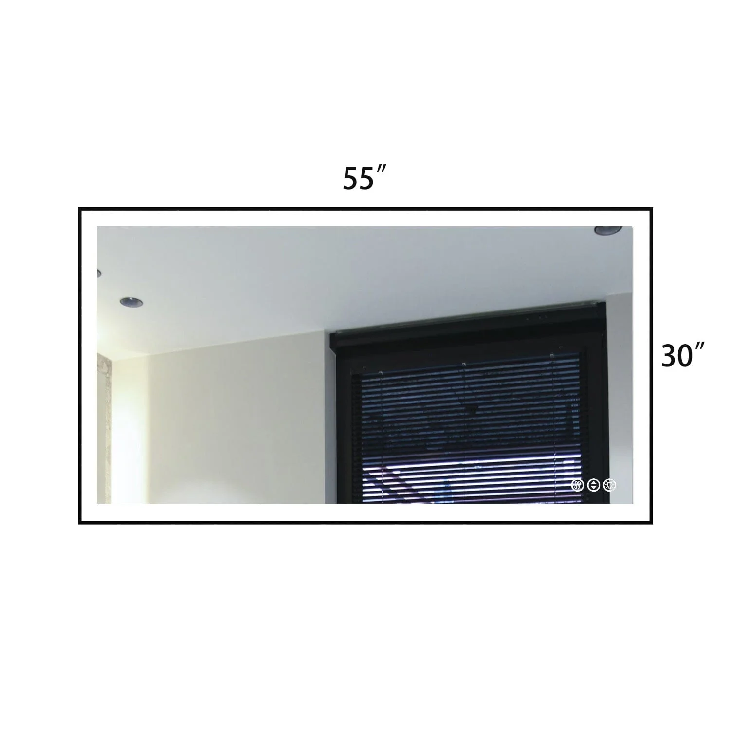 GIVING TREE 40"/48"/55" LED Bathroom Mirror with Black Frame, Anti-Fog, Shatter-Proof, Memory, 3 Colors - Image 36