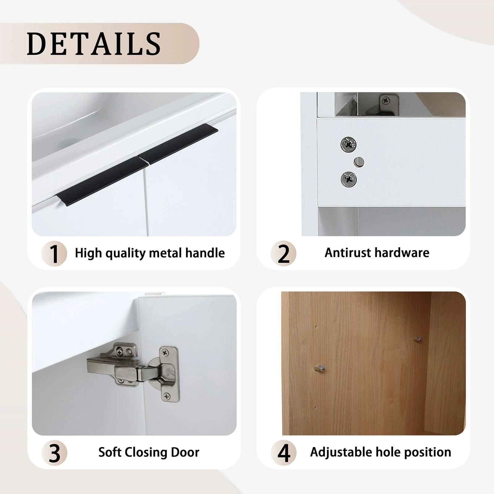 Giving Tree 48" Wall-mounted Bathroom Vanity with Sink and Two Storage Shelves - Image 8