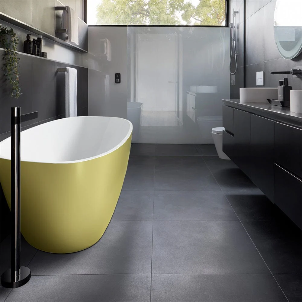 Mokleba 63" Acrylic End Drain Freestanding Tub with Pop-up Drain - Image 12