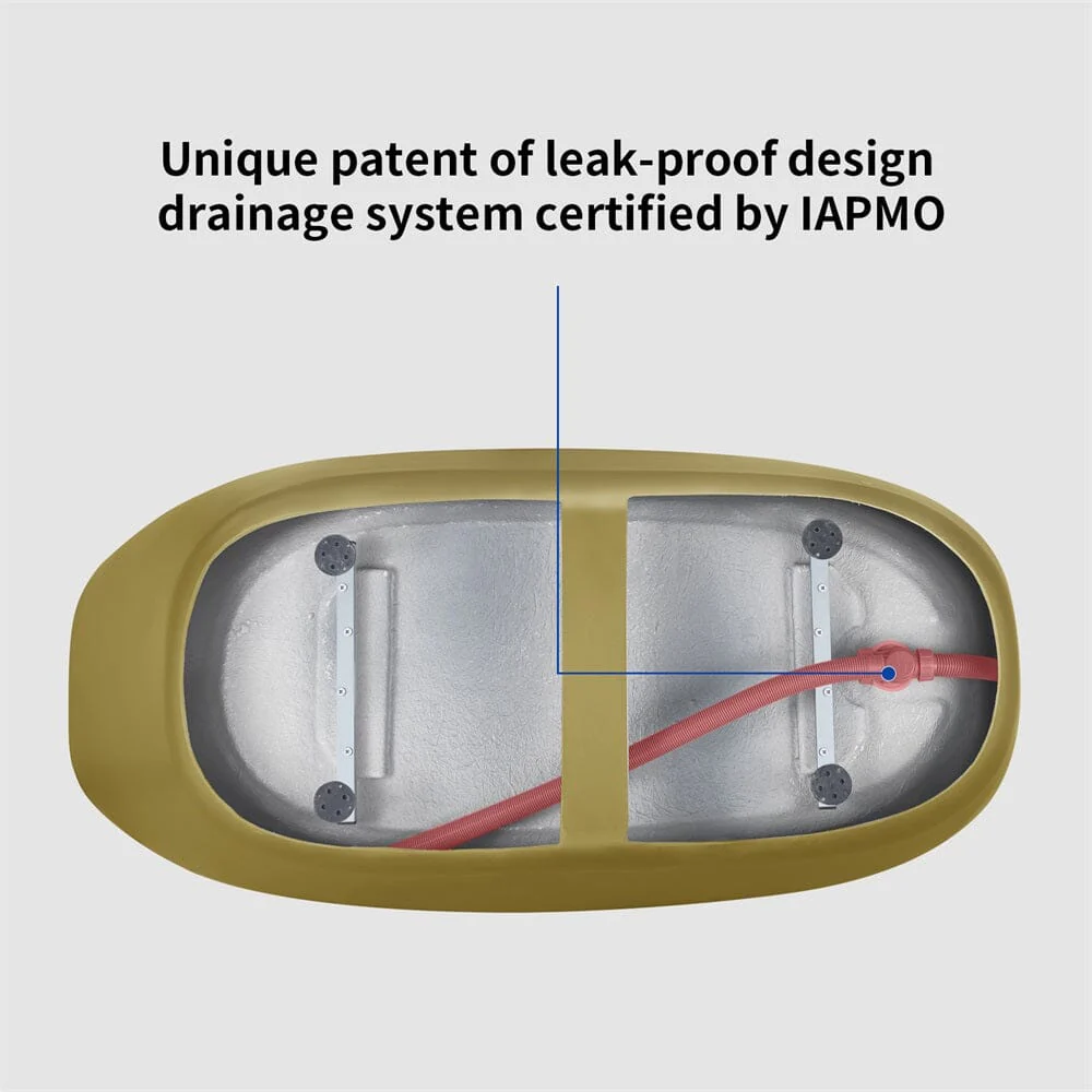 Mokleba 63" Acrylic End Drain Freestanding Tub with Pop-up Drain - Image 17