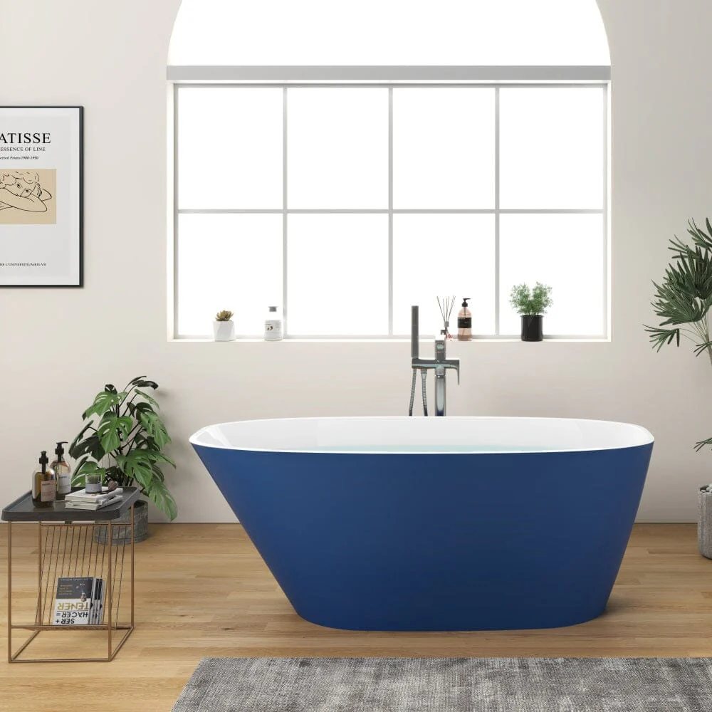 Mokleba 63" Acrylic End Drain Freestanding Tub with Pop-up Drain - Image 19
