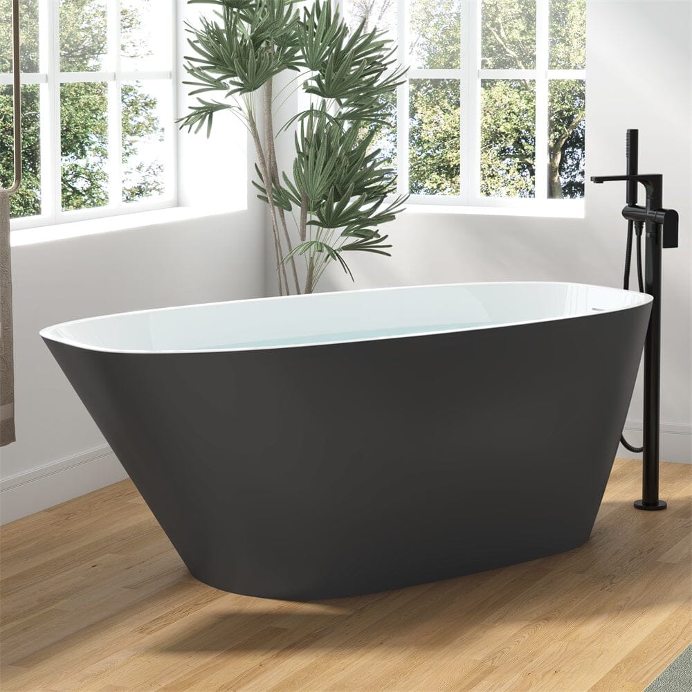 Mokleba 63" Acrylic End Drain Freestanding Tub with Pop-up Drain - Image 30