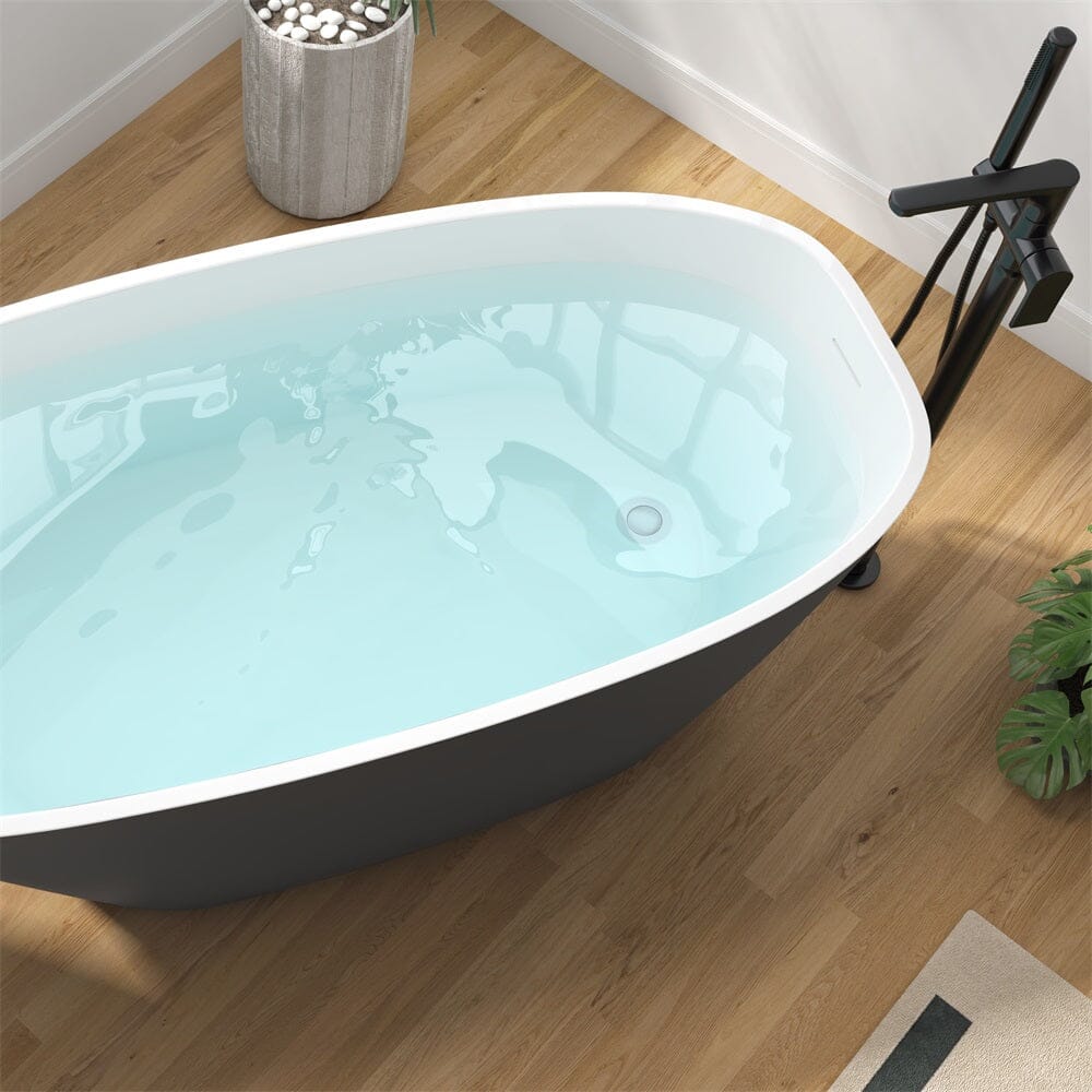 Mokleba 63" Acrylic End Drain Freestanding Tub with Pop-up Drain - Image 31