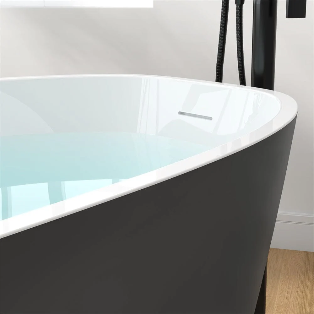 Mokleba 63" Acrylic End Drain Freestanding Tub with Pop-up Drain - Image 33